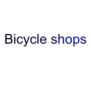 Bicycle shops (Halfords, independent cycle stores)